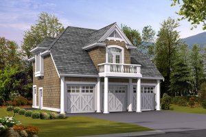 Cottage Exterior - Front Elevation Plan #132-189