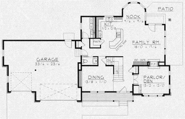 Traditional Floor Plan - Main Floor Plan #112-134