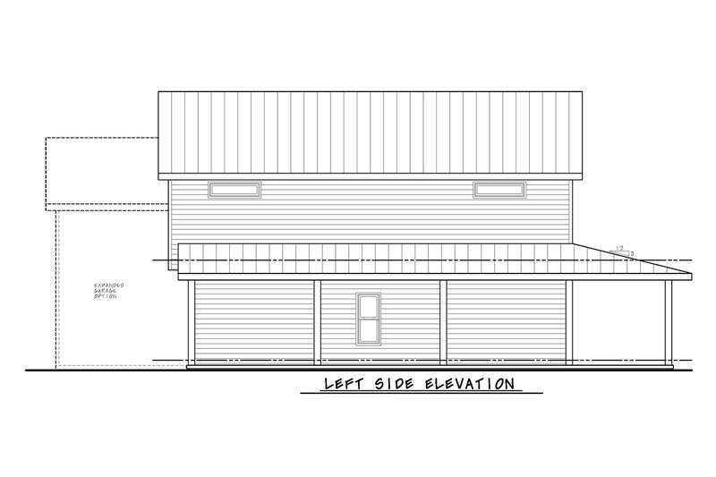 Architectural House Design - Exterior - Other Elevation for Barndominium House Plan #20-2551 - 3 bed, 2.5 bath