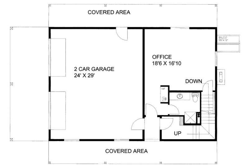 Home Plan - Cabin Floor Plan - Lower Floor Plan #117-792