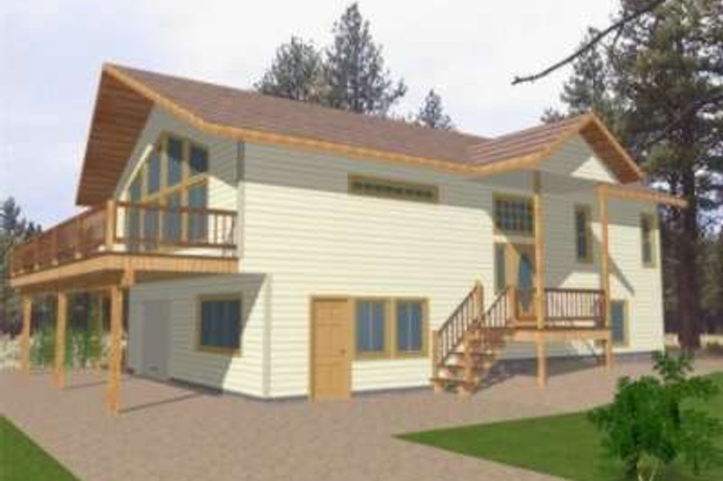 Architectural House Design - Traditional Exterior - Front Elevation Plan #117-328