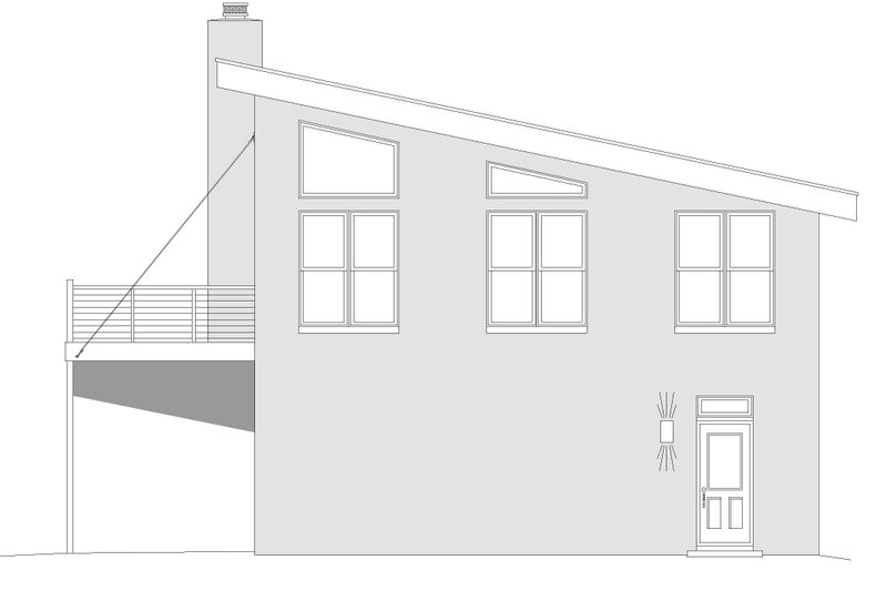 Dream House Plan - Exterior - Other Elevation 1 for Contemporary House Plan #932-297 - 1 bed, 1.5 bath
