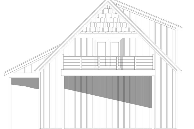 House Plan Design - Exterior - Rear Elevation for Southern House Plan #932-1422, 0 bath