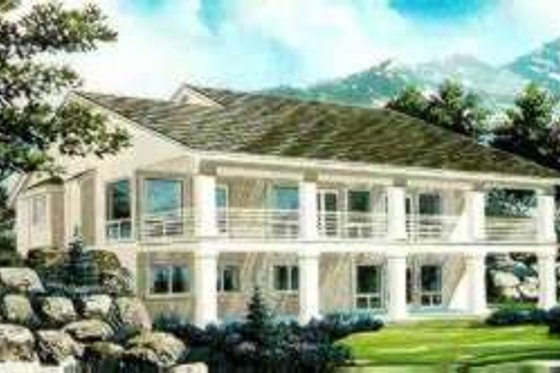 Exterior - Front Elevation for Traditional House Plan #308-101 - 5 bed, 3.5 bath