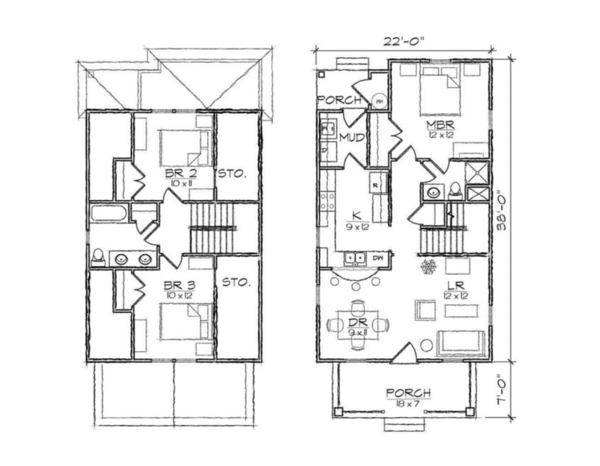 House Design - Craftsman Floor Plan - Other Floor Plan #936-3