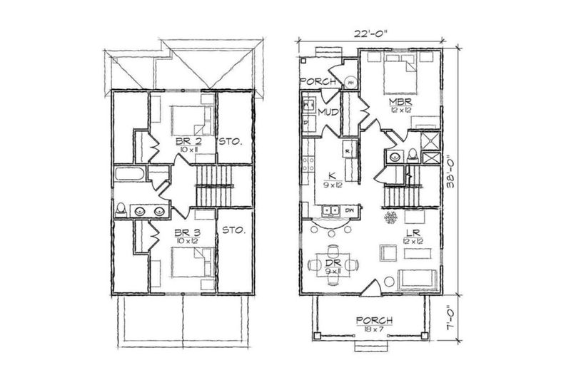 Architectural House Design - Floor Plan - Other Floor for Craftsman House Plan #936-3 - 3 bed, 2 bath