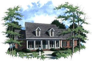 Traditional Exterior - Front Elevation Plan #37-192