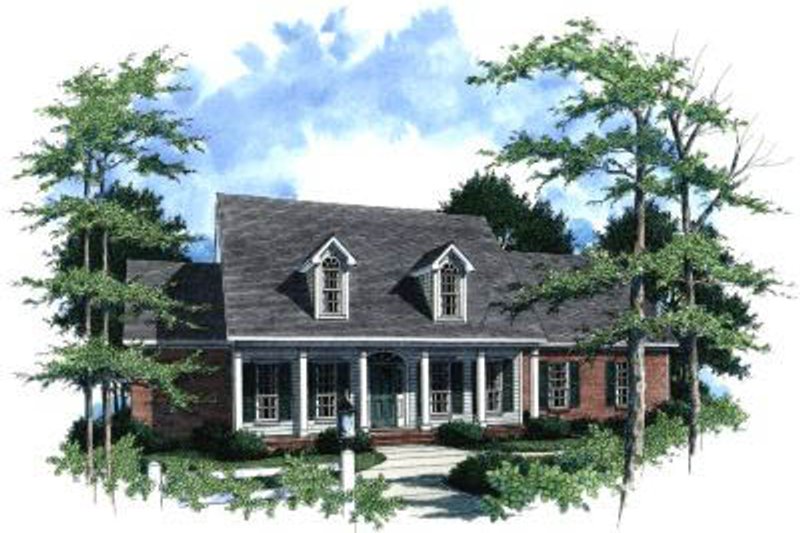 Dream House Plan - Traditional Exterior - Front Elevation Plan #37-192