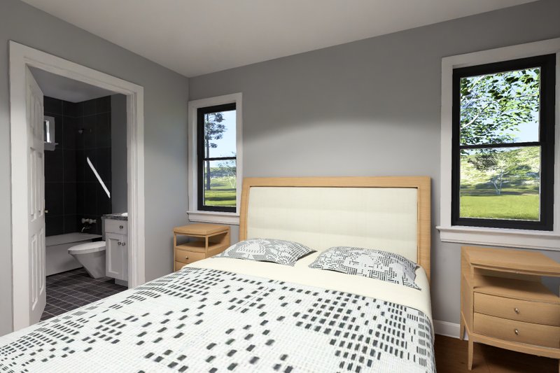 Dream House Plan - Interior - Master Bedroom for Cottage House Plan #513-2444 - 2 bed, 2 bath