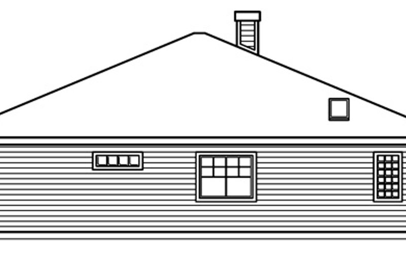 Dream House Plan - Exterior - Other Elevation 1 for Cottage House Plan #124-364 - 2 bed, 2 bath
