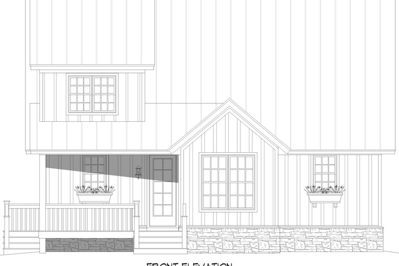 Home Plan - Exterior - Front Elevation 3 for Farmhouse House Plan #932-1067 - 3 bed, 2.6 bath