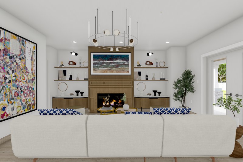 House Design - Interior - Family Room for Farmhouse House Plan #1060-240 - 5 bed, 3 bath