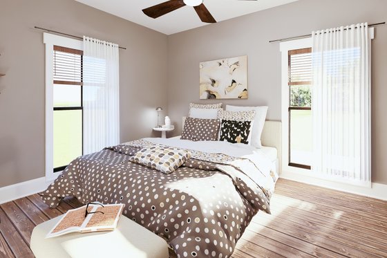 Interior - Bedroom 1 for Southern House Plan #44-269 - 3 bed, 2.5 bath