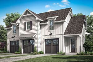 Exterior - Front Elevation 3 for Farmhouse House Plan #430-332 - 2 bed, 1 bath