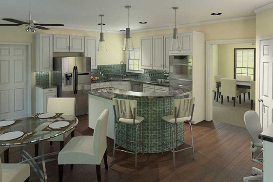 Exterior - Other Elevation 3 for Country House Plan #57-606 - 4 bed, 3.5 bath