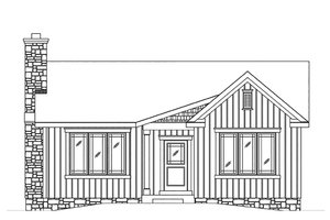 Exterior - Front Elevation 3 for Cottage House Plan #22-589 - 2 bed, 2 bath