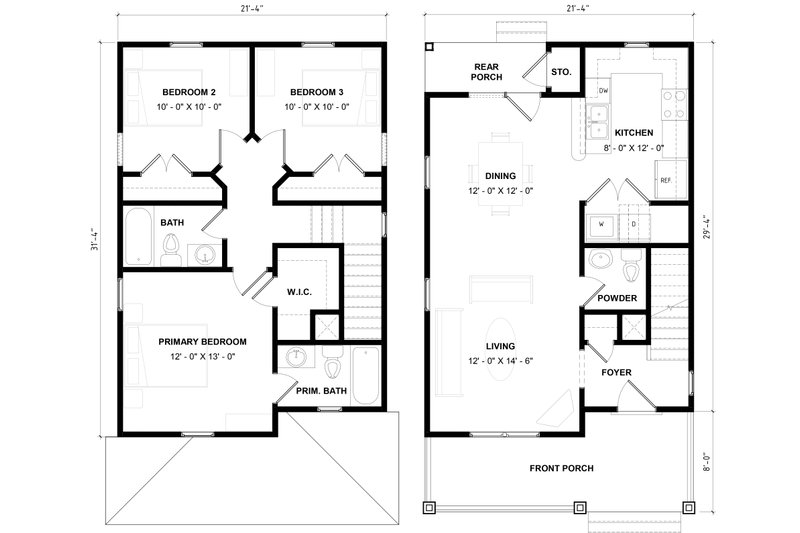 House Plan Design - Floor Plan - Main Floor for Traditional House Plan #936-28 - 3 bed, 2.5 bath