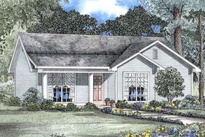 Farmhouse Exterior - Front Elevation Plan #17-163