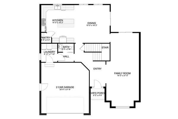 Home Plan - Farmhouse Floor Plan - Main Floor Plan #1060-402