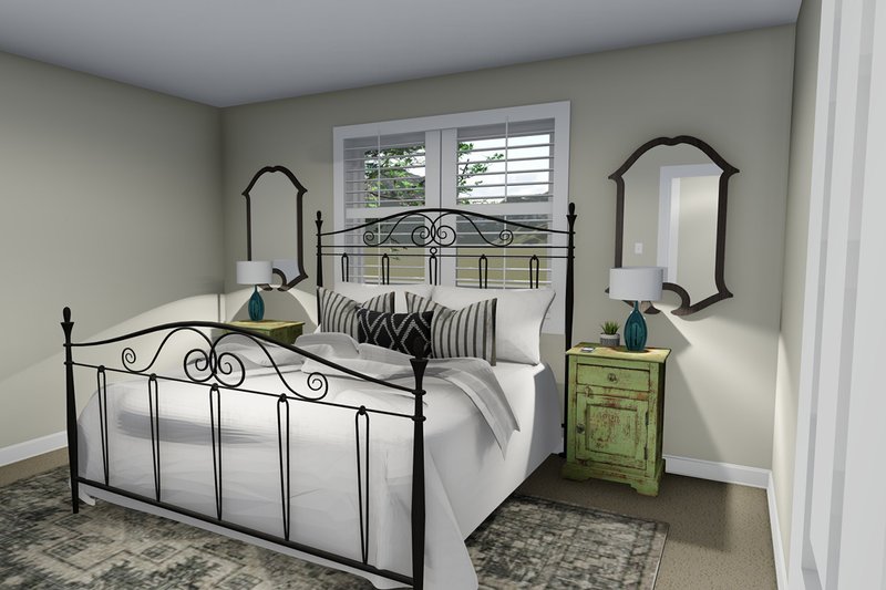 Dream House Plan - Interior - Master Bedroom for Ranch House Plan #1060-3 - 2 bed, 1 bath
