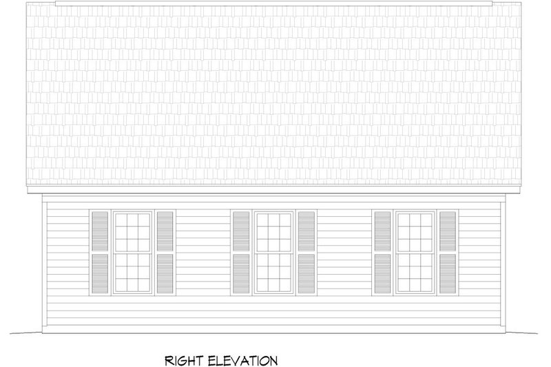 Home Plan - Exterior - Other Elevation for Country House Plan #932-140, 0 bath