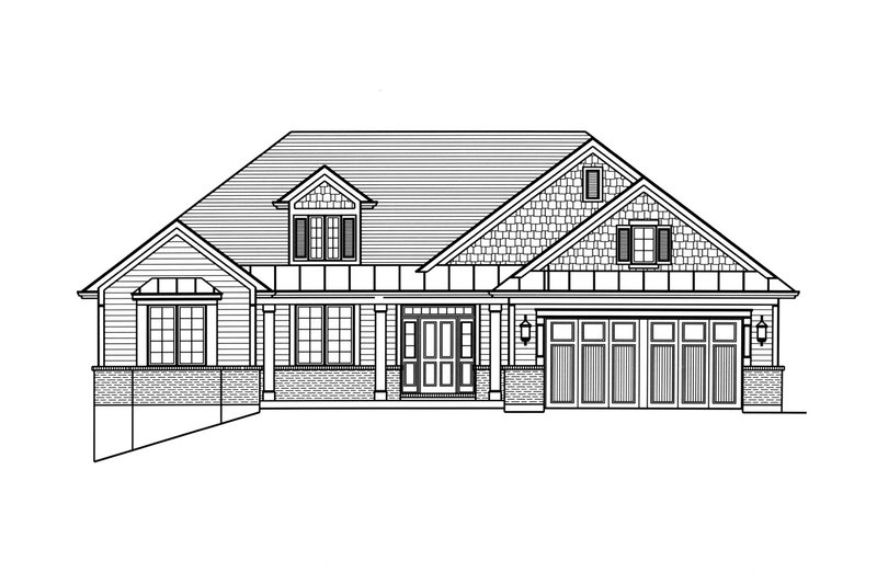 Dream House Plan - Exterior - Front Elevation 3 for Traditional House Plan #46-894 - 3 bed, 2.5 bath