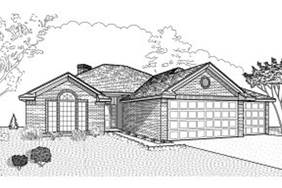 Exterior - Front Elevation for Traditional House Plan #65-334 - 3 bed, 2 bath