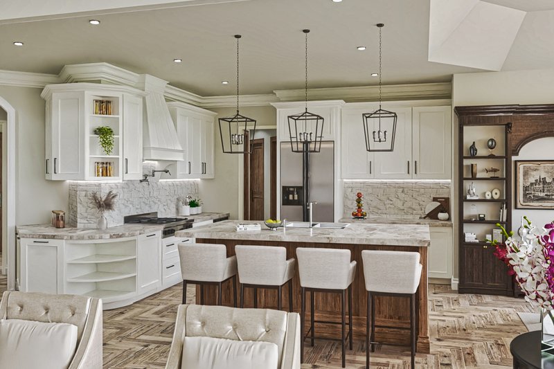 Home Plan - Interior - Kitchen for Craftsman House Plan #54-729 - 4 bed, 4 bath