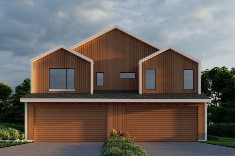 Contemporary Style House Plan - 3 Beds 2.5 Baths 1493 Sq/Ft Plan #112-253