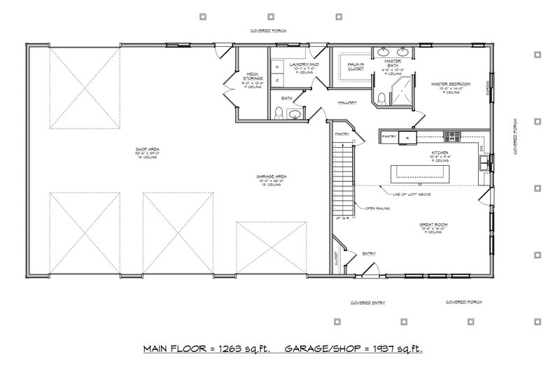 Modern Style House Plan - 3 Beds 2.5 Baths 2084 Sq/Ft Plan #1084-8 ...