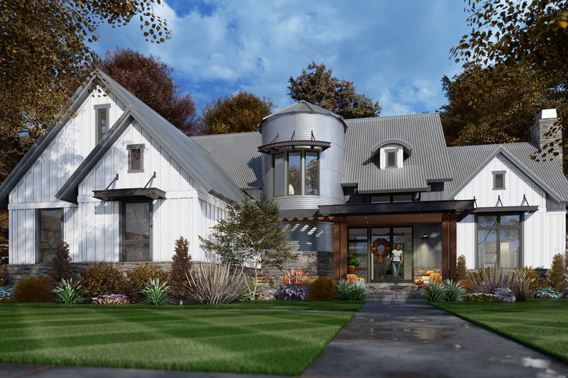 House Plan Design - Barndominium Exterior - Front Elevation Plan #120-268