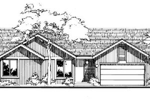 Ranch Exterior - Front Elevation Plan #320-328