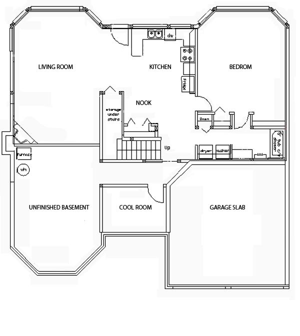 Traditional Floor Plan - Lower Floor Plan #18-9127