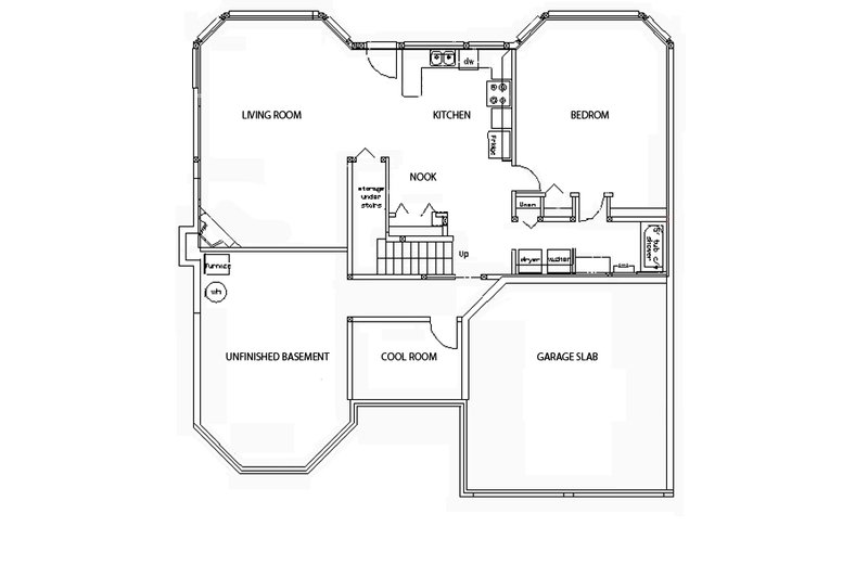 Dream House Plan - Floor Plan - Lower Floor for Traditional House Plan #18-9127 - 4 bed, 3 bath