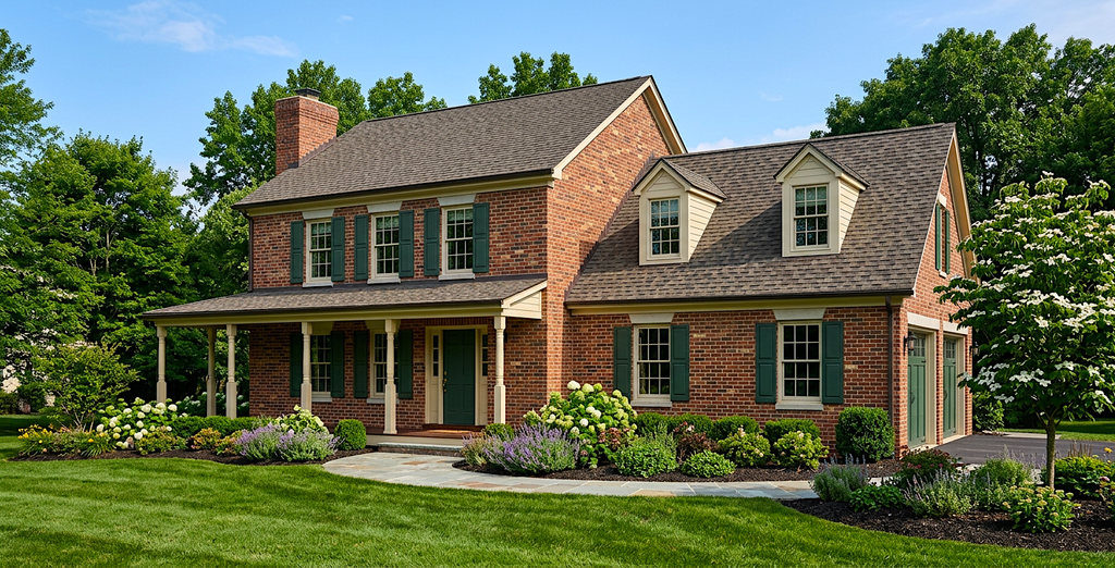 Exterior - Front Elevation 2 for Traditional House Plan #30-305 - 3 bed, 2.5 bath