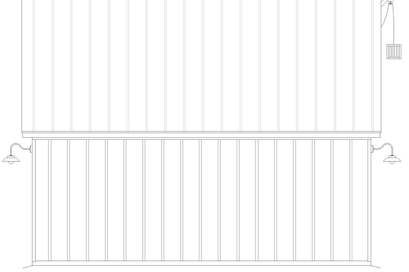 Home Plan - Exterior - Rear Elevation for Country House Plan #932-837, 0 bath