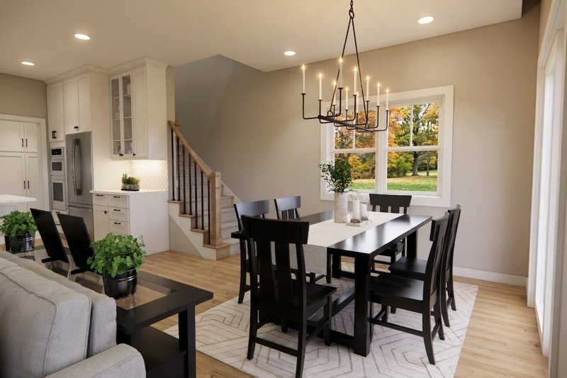 House Blueprint - Interior - Dining Room for Farmhouse House Plan #51-1543 - 3 bed, 2.5 bath