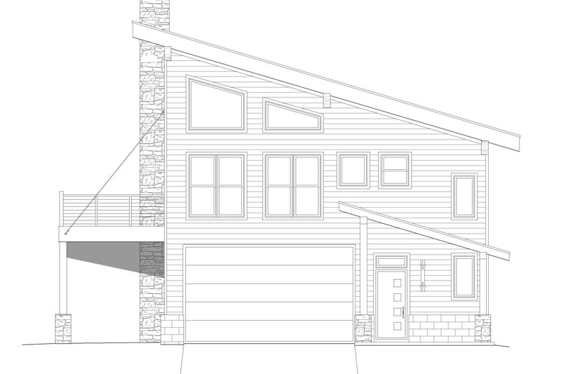 Architectural House Design - Exterior - Other Elevation 1 for Modern House Plan #932-373 - 2 bed, 2 bath