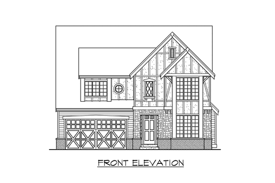 Exterior - Other Elevation for Traditional House Plan #132-153 - 4 bed, 2.5 bath