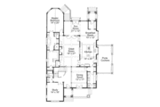 European Style House Plan - 4 Beds 4 Baths 4415 Sq/Ft Plan #429-44 