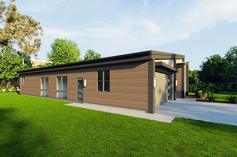 House Design - Exterior - Other Elevation for Modern House Plan #1111-21 - 3 bed, 2 bath