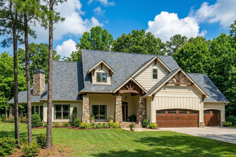 House Plan Design - Craftsman Exterior - Front Elevation Plan #17-2443