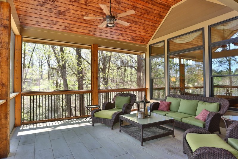 House Plan Design - Exterior - Covered Porch for Ranch House Plan #54-476 - 5 bed, 3 bath
