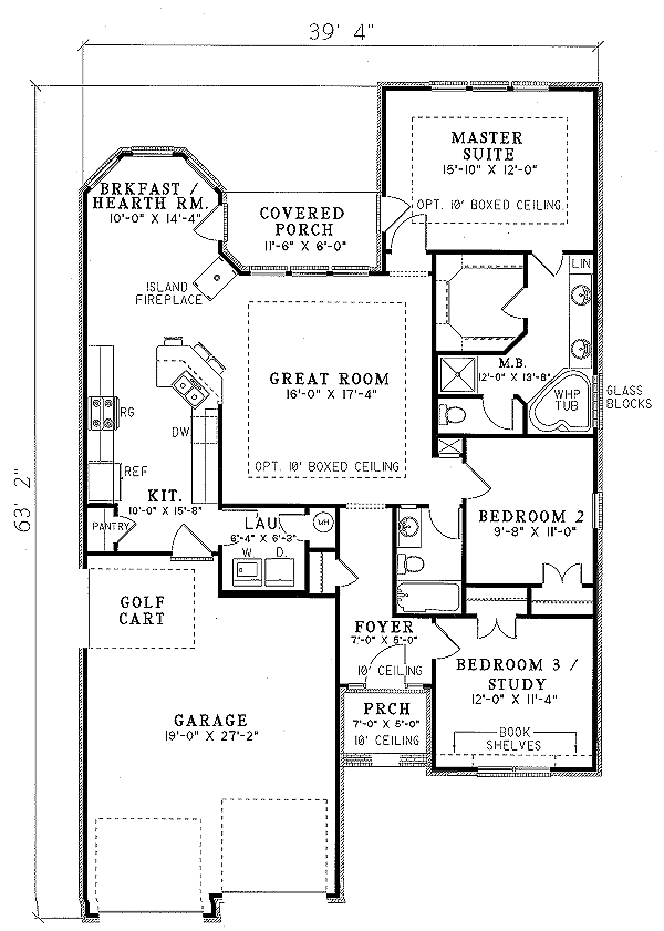 House Design - European Floor Plan - Main Floor Plan #17-190