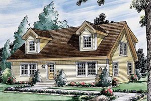 Colonial Exterior - Front Elevation Plan #312-588