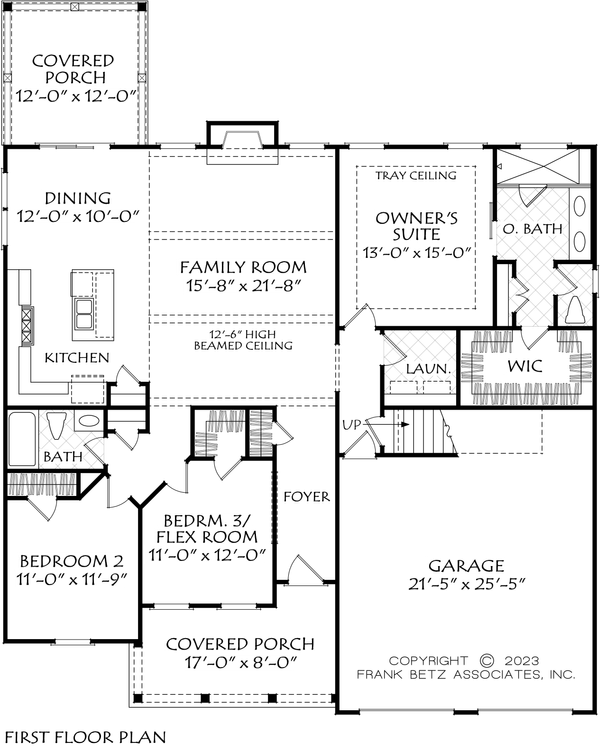 Farmhouse Floor Plan - Main Floor Plan #927-1043