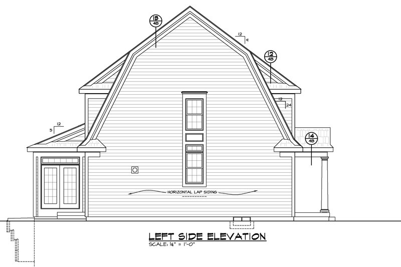 Dream House Plan - Exterior - Other Elevation for Colonial House Plan #20-2249 - 3 bed, 2.5 bath