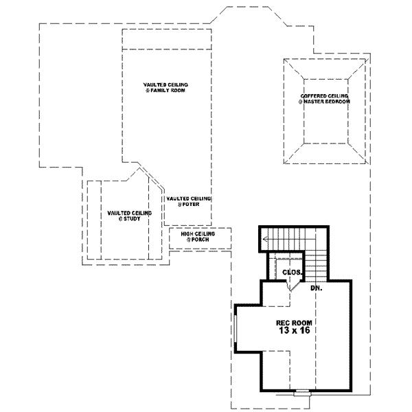 European Floor Plan - Upper Floor Plan #81-514