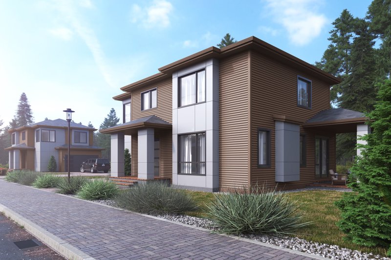 House Blueprint - Exterior - Other Elevation for Contemporary House Plan #1066-136 - 3 bed, 2.5 bath