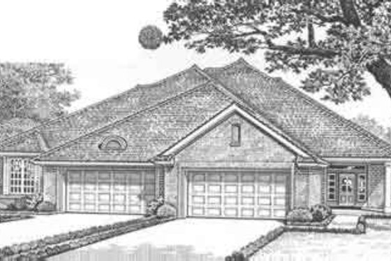 Exterior - Front Elevation for Traditional House Plan #310-460 - 3 bed, 2 bath